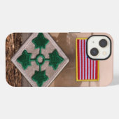 Etui iPhone 13 vétérans de la 4e division d'infanterie patch (Verso Horizontal)