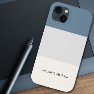 Etui iPhone 13 Vibe de plage profonde bloc de couleur