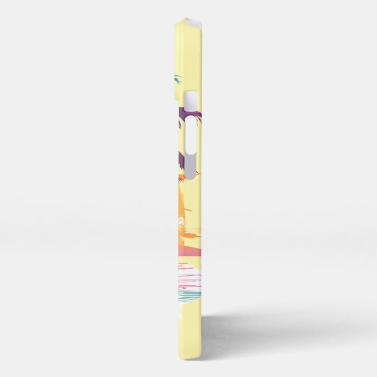 Etui iPhone 13 Vibes de soleil tropicales - Palmiers et conceptio (Côté gauche)
