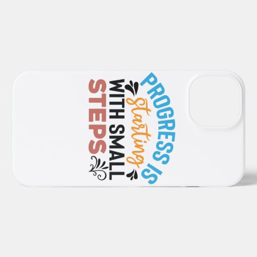 Etui iPhone 13 Vibes positives | Devis motivationnel (Verso Horizontal)