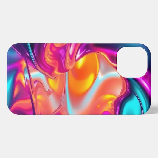 Etui iPhone 13 Vibrant Abstract Flow (Verso Horizontal)