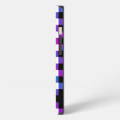 Etui iPhone 13 Vichy à carreaux à motif écossais Nom manuscrit Vi (Côté gauche)