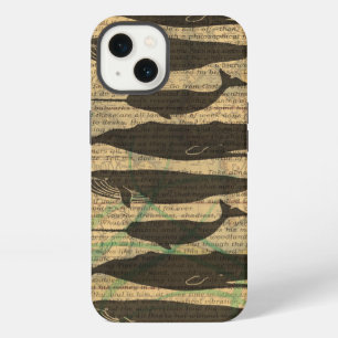 Etui iPhone 13 Vieille Baleine Nautilique Vieille Océan Vie Mari