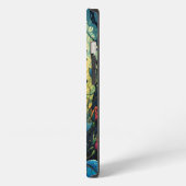 Etui iPhone 13 Vignes de Rose Bleue 1 (Côté gauche)