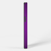 Etui iPhone 13 Vignette Grainée Violet-Noir Tendance (Côté droit)