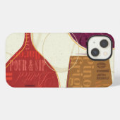 Etui iPhone 13 Vin coloré (Verso Horizontal)