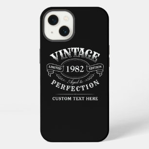 Etui iPhone 13 Vintage Noir Personnalisé Âgé À La Perfection