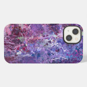 Etui iPhone 13 Violet Déplace L'Abstraction (Verso Horizontal)