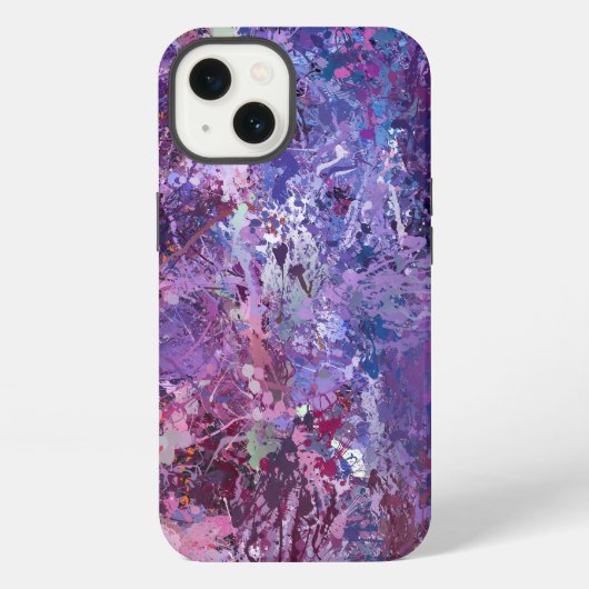 Etui iPhone 13 Violet Déplace L'Abstraction (Verso)