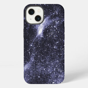 Etui iPhone 13 Violet pourpre noir galaxie abstraite