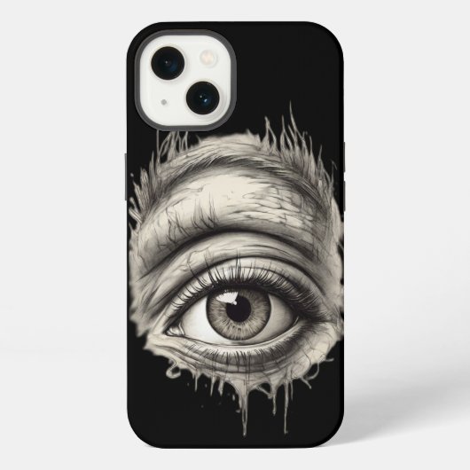 Etui iPhone 13 Visualiser la couture dévoiler l'âme à travers l'o (Verso)
