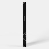ETUI iPhone 13 VOS INITIALES DE MONOGRAMME | SIMPLE GRIS NOIR (Côté droit)