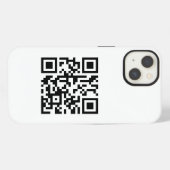 Etui iPhone 13 Votre code QR d'entreprise (Verso Horizontal)
