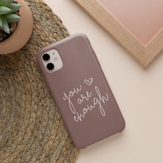 Etui iPhone 13 Vous Êtes Assez | Citation Inspirationnelle Lettré