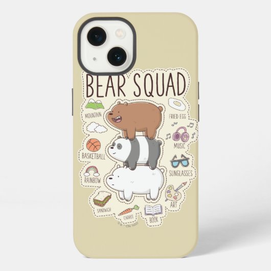 Etui iPhone 13 We Bare Bears - Journal Graphique de l'Équipe d'Ou (Verso)