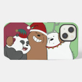 Etui iPhone 13 We Bare Bears - Vœux de saison (Verso Horizontal)