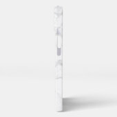 Etui iPhone 13 White Marble Stone Pattern (Côté gauche)