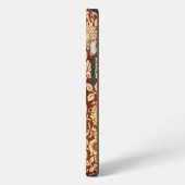 Etui iPhone 13 William Morris Œillets Rouge et Blanc (Côté gauche)