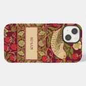 Etui iPhone 13 William Morris Strawberry Thief Coque-Mate iPhone (Verso Horizontal)