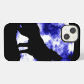 Etui iPhone 13 Wolf Howling à Moon (Verso Horizontal)
