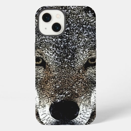 Etui iPhone 13 Yeux de loup (Verso)
