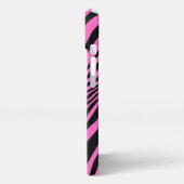 Etui iPhone 13 Zebra Peau rose moderne Fille Poster de animal sau (Côté gauche)
