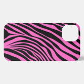 Etui iPhone 13 Zebra Peau rose moderne Fille Poster de animal sau (Verso Horizontal)