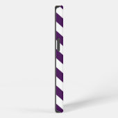 Etui iPhone 13 Zigzag violet et blanc (Côté droit)