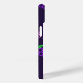 Étui iPhone 14 à motif néon de baies (Verso / Droite)