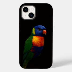 Étui iPhone 14 Case-Mate Black 4 Luxe, perroquet L