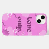 Étui iPhone 14 'Love Only' Y2K Aesthetic (Verso (horizontal))