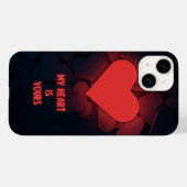 Étui Iphone 14 Mon Cœur Est À Toi (Verso (horizontal))