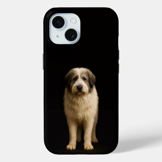 Étui iPhone 15 Black 4 Luxe, berger Mioritic (Verso)