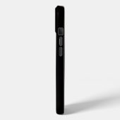 Étui iPhone 15 Black 4 Luxe, Clé de Sol Dorée (Verso / Gauche)