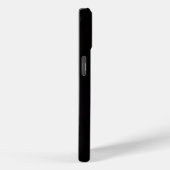 Étui iPhone 15 Black 4 Luxe, Clé de Sol Dorée (Verso / Droite)