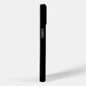 Étui iPhone 15 Black 4 Luxe, Hermine élégante (Verso / Droite)