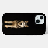 Étui iPhone 15 Black 4 Luxe, Husky Icy Elite (Verso (horizontal))
