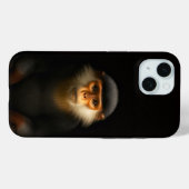 Étui iPhone 15 Case-Mate Black 4 Luxe, Langur Douc (Verso (horizontal))