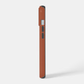 Étui iPhone 15 couleur crayon marron (Côté gauche)