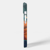 Étui iPhone 15 Fleurs et Oiseaux Violet & Orange – (Verso / Gauche)