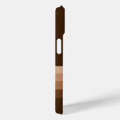 Étui iPhone 15 Monogramme Rayures Classiques (Verso / Droite)