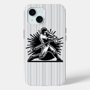 Étui IPhone 15 pour batteur de baseball