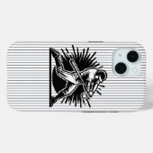 Étui IPhone 15 pour batteur de baseball (Verso (horizontal))
