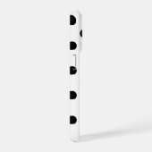 Étui iPhone 15 Pro à pois noirs (Côté droit)