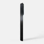 Étui iPhone 15 Pro à texture métallique noire bros (Côté droit)