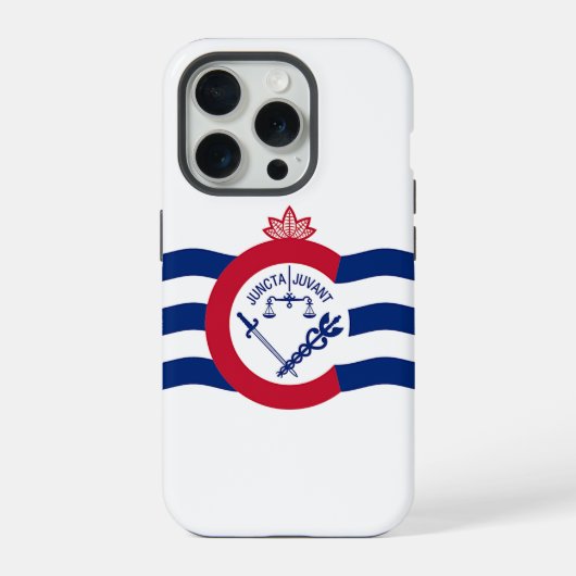 Étui iPhone 15 Pro Case-Mate, drapeau de Cincinnat (Verso)