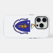 Étui iPhone 15 Pro Case-Mate, drapeau du Massachus (Verso Horizontal)