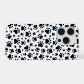 Étui IPhone 15 Pro Empreintes de Patte (Verso Horizontal)