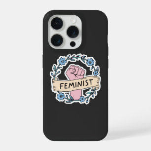 Étui iPhone 15 Pro Floral Féministe