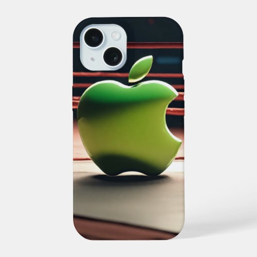 Étui iPhone 15 Pro Inspiré des Fruits Verts Modern (Verso)